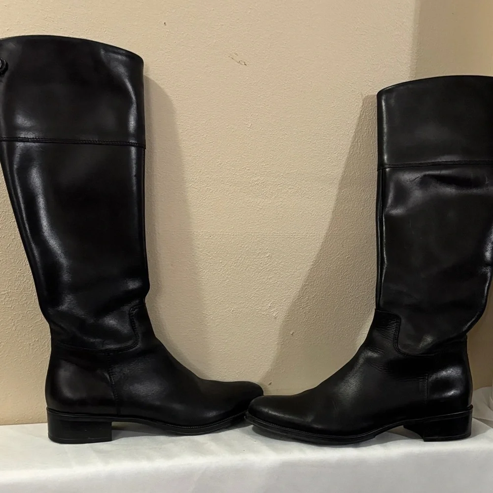 TREMP Elegant Black Leather Women's Boots